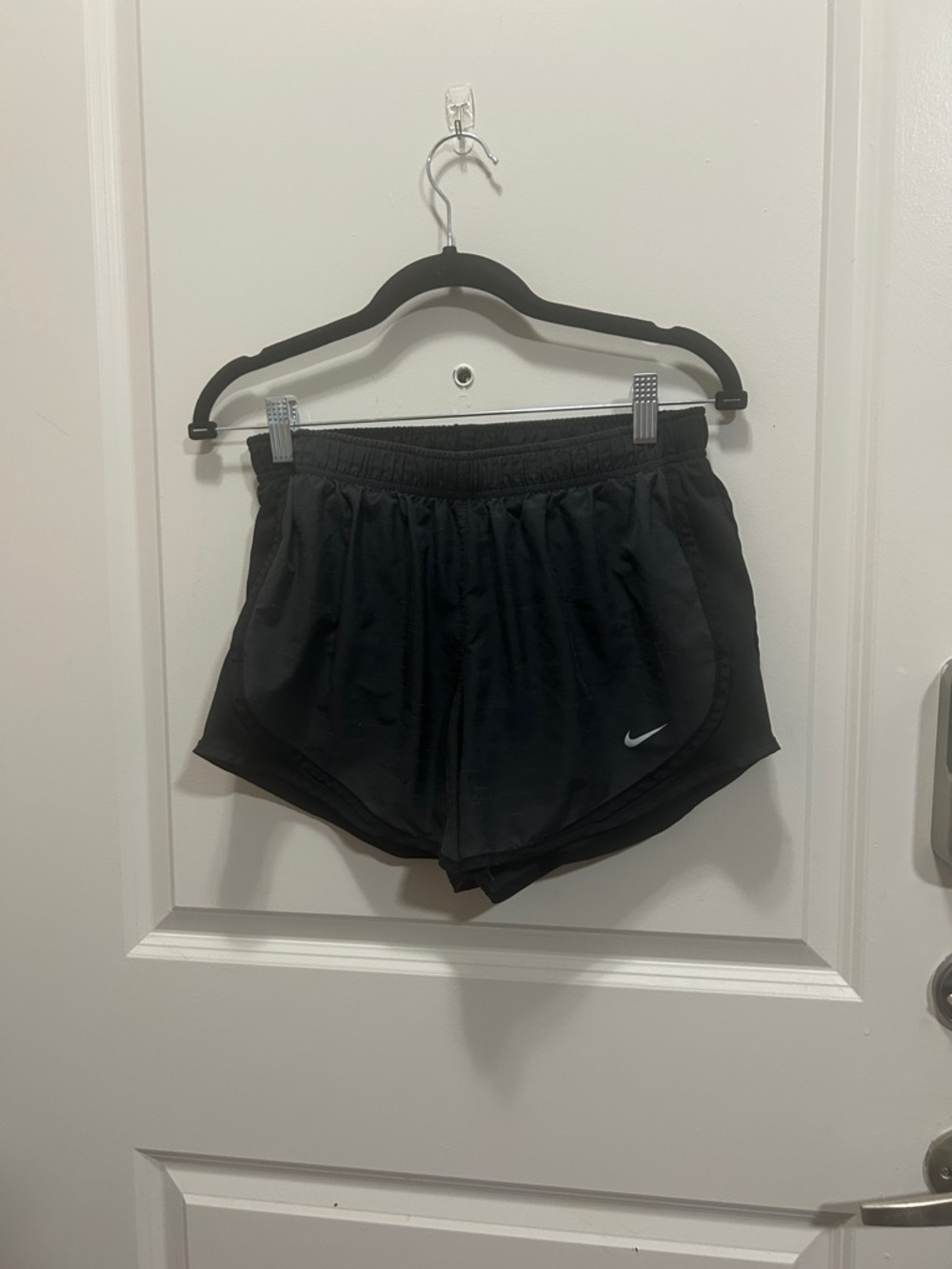 Nike Black Women's Athletic Running Shorts with Swoosh 3”